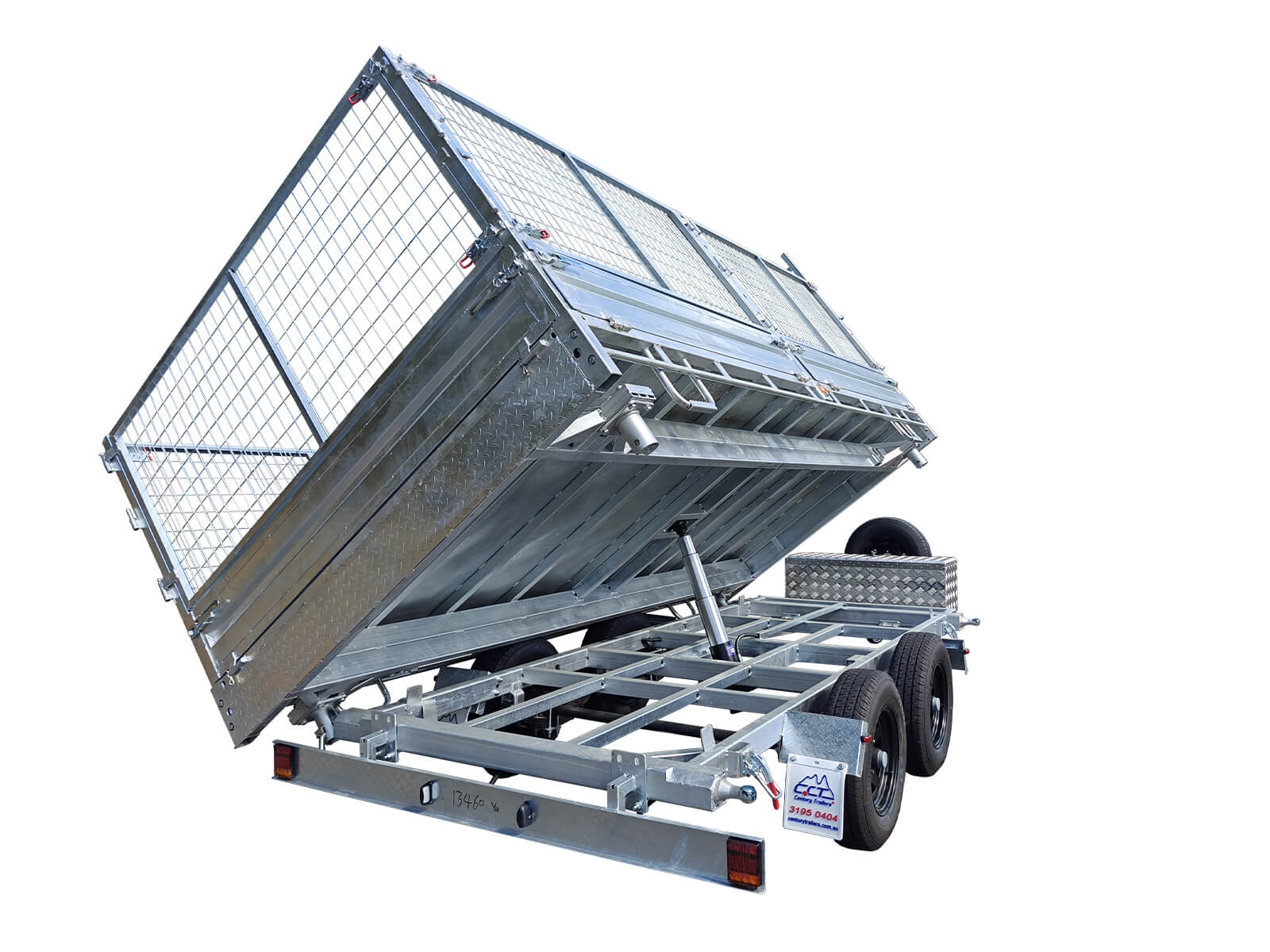 CCT Hydraulic Flat Top Tipper Trailer 12x7/14x7 ATM-3500kg/4500kg