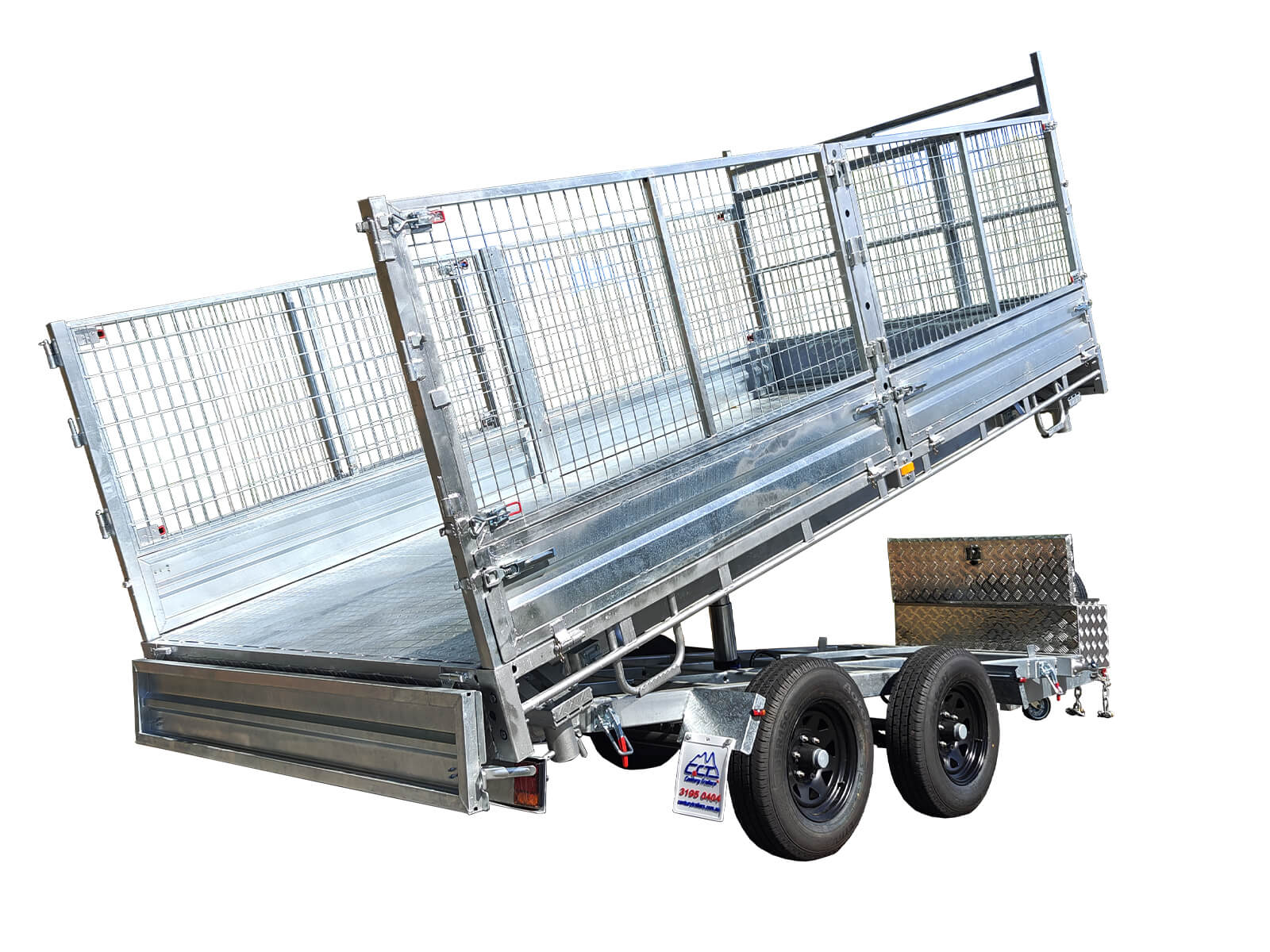 CCT Hydraulic Flat Top Tipper Trailer 12x7/14x7 ATM-3500kg/4500kg